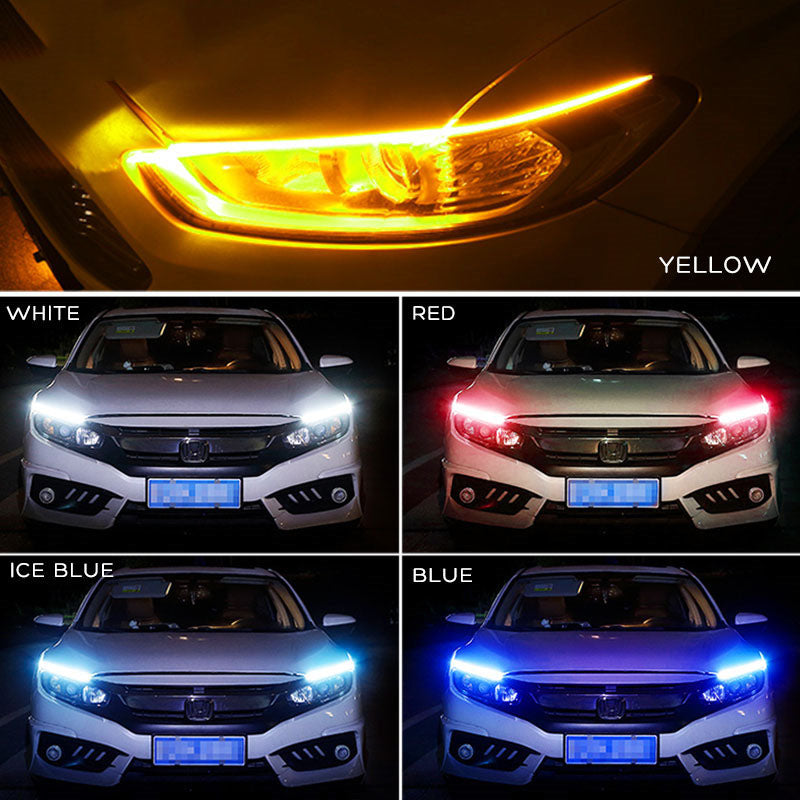 Tira LED Dinámica para Faros – Luz Diurna con Intermitente Secuencial